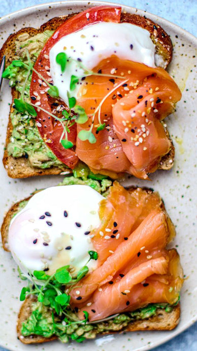 Smoked Salmon + Poached Eggs on Toast