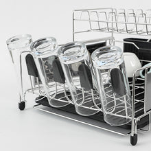 Load image into Gallery viewer, Large Dish Drying Rack -2 Tier Multifunctional Dish Rack for Kitchen Counter
