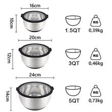 Load image into Gallery viewer, large metal bowls stainless ss
