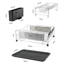 Load image into Gallery viewer, Large Dish Drying Rack -2 Tier Multifunctional Dish Rack for Kitchen Counter
