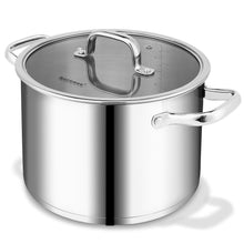 Load image into Gallery viewer, 8qt stock pot metal large pots for cooking best stockpot supplier
