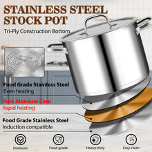 Load image into Gallery viewer, stainless steel soup pot restaurant for pasta cooking wholesale
