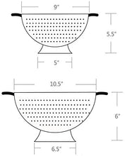 Load image into Gallery viewer, Rorence Powder Coated Steel Colander - Set of 2/3 - White/Colorful
