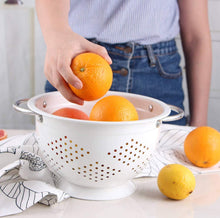 Load image into Gallery viewer, Rorence Powder Coated Steel Colander - Set of 2/3 - White/Colorful
