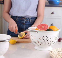 Load image into Gallery viewer, Rorence Powder Coated Steel Colander - Set of 2/3 - White/Colorful
