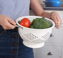 Load image into Gallery viewer, Rorence Powder Coated Steel Colander - Set of 2/3 - White/Colorful
